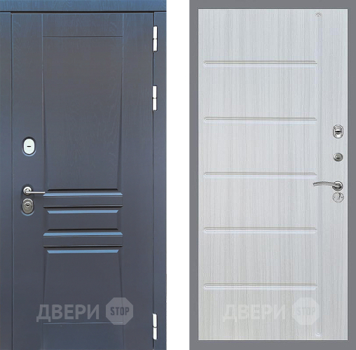 Входная металлическая Дверь Стоп ПЛАТИНУМ ФЛ-102 Сандал белый в Пущино