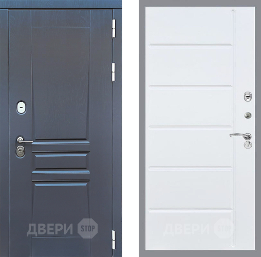 Входная металлическая Дверь Стоп ПЛАТИНУМ ФЛ-102 Белый ясень в Пущино