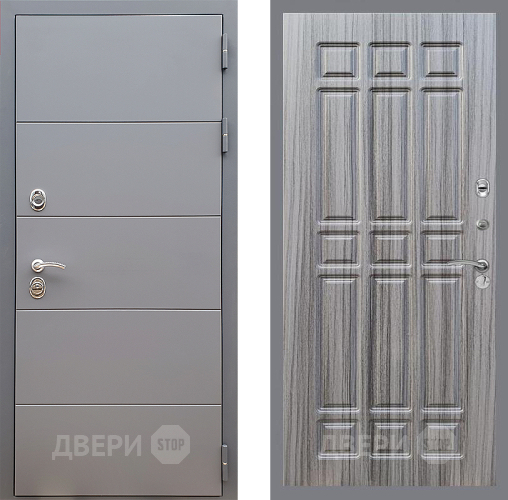Входная металлическая Дверь Стоп АРТ ГРАФИТ ФЛ-33 Сандал грей в Пущино