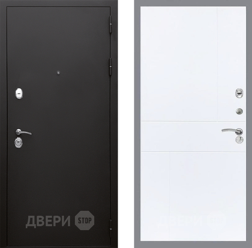 Входная металлическая Дверь Стоп КЛАССИК Шагрень ФЛ-290 Силк Сноу в Пущино