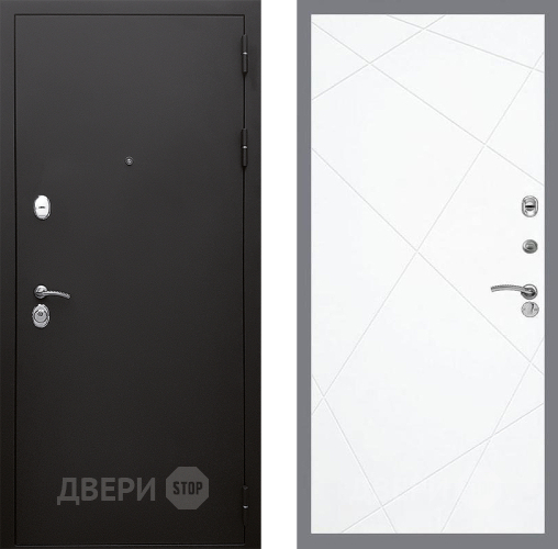 Входная металлическая Дверь Стоп КЛАССИК Шагрень ФЛ-291 Силк Сноу в Пущино