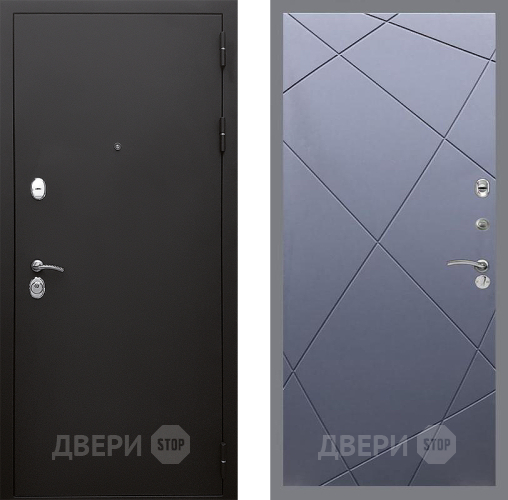 Входная металлическая Дверь Стоп КЛАССИК Шагрень ФЛ-291 Силк титан в Пущино