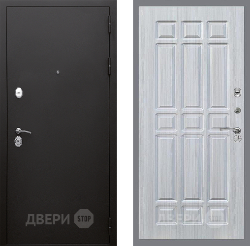 Входная металлическая Дверь Стоп КЛАССИК Шагрень ФЛ-33 Сандал белый в Пущино