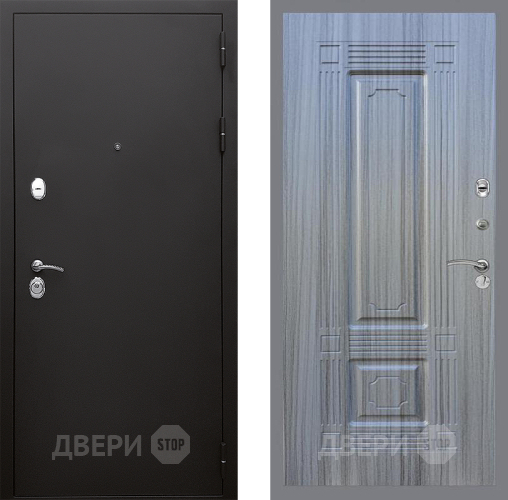 Входная металлическая Дверь Стоп КЛАССИК Шагрень ФЛ-2 Сандал грей в Пущино