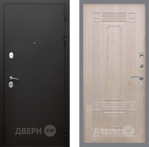 Входная металлическая Дверь Стоп КЛАССИК Шагрень ФЛ-2 Беленый дуб в Пущино