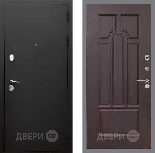 Входная металлическая Дверь Стоп КЛАССИК Шагрень ФЛ-58 Венге в Пущино