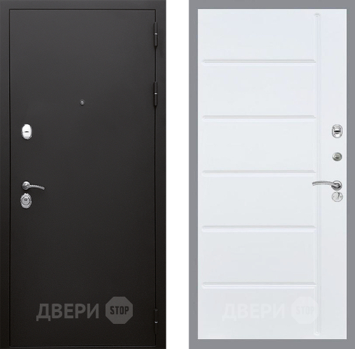 Входная металлическая Дверь Стоп КЛАССИК Шагрень ФЛ-102 Белый ясень в Пущино