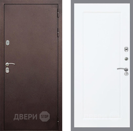 Входная металлическая Дверь Стоп КЛАССИК Медь ФЛ-119 Силк Сноу в Пущино