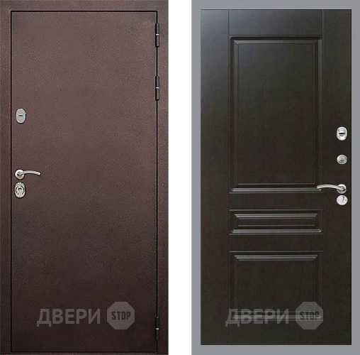 Входная металлическая Дверь Стоп КЛАССИК Медь ФЛ-243 Венге в Пущино