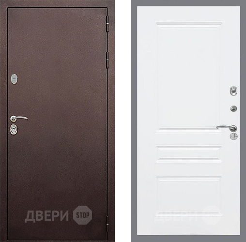 Дверь Стоп КЛАССИК Медь ФЛ-243 Силк Сноу в Пущино