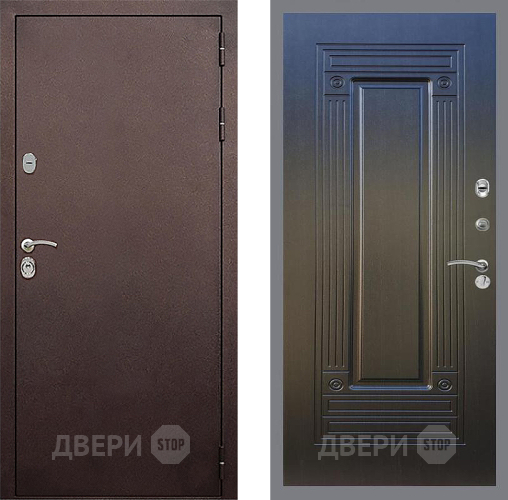 Входная металлическая Дверь Стоп КЛАССИК Медь ФЛ-4 Венге в Пущино