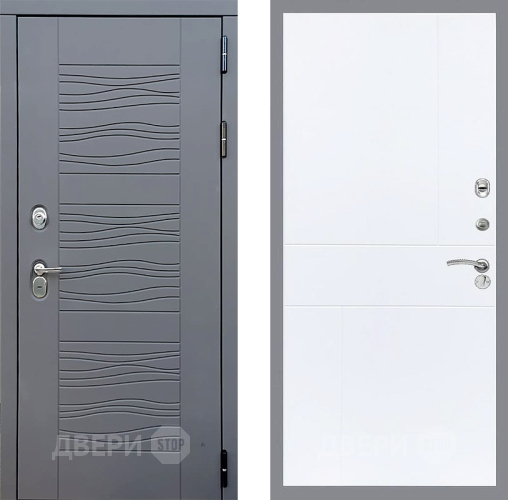 Входная металлическая Дверь Стоп СКАНДИ ФЛ-290 Силк Сноу в Пущино