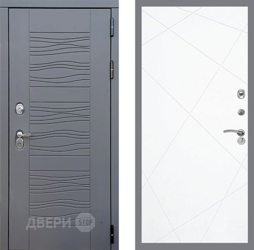 Входная металлическая Дверь Стоп СКАНДИ ФЛ-291 Силк Сноу в Пущино
