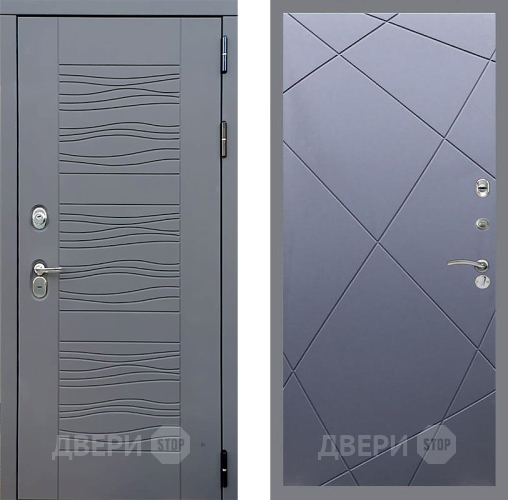 Входная металлическая Дверь Стоп СКАНДИ ФЛ-291 Силк титан в Пущино