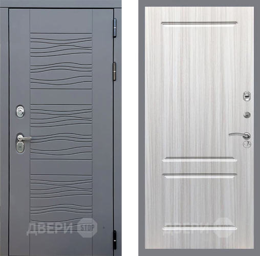 Входная металлическая Дверь Стоп СКАНДИ ФЛ-117 Сандал белый в Пущино