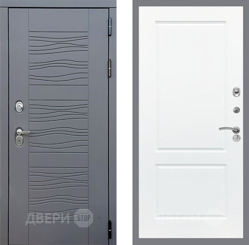 Входная металлическая Дверь Стоп СКАНДИ ФЛ-117 Силк Сноу в Пущино