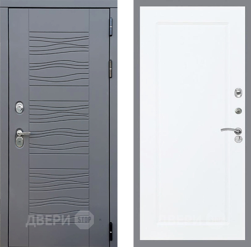 Входная металлическая Дверь Стоп СКАНДИ ФЛ-119 Силк Сноу в Пущино