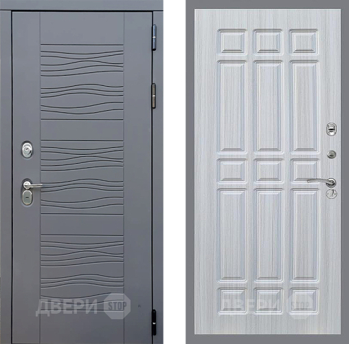 Входная металлическая Дверь Стоп СКАНДИ ФЛ-33 Сандал белый в Пущино