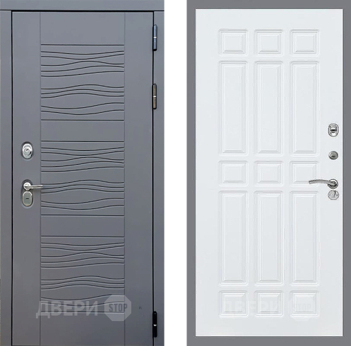 Входная металлическая Дверь Стоп СКАНДИ ФЛ-33 Силк Сноу в Пущино