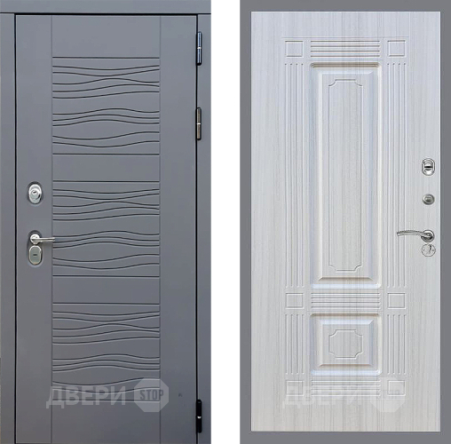 Входная металлическая Дверь Стоп СКАНДИ ФЛ-2 Сандал белый в Пущино