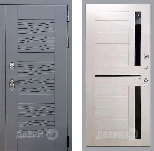 Входная металлическая Дверь Стоп СКАНДИ СБ-18 Лиственница беж в Пущино