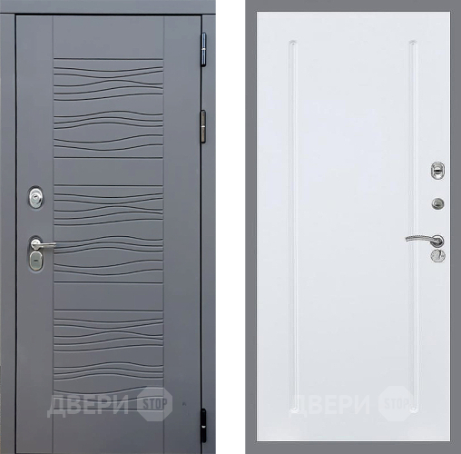 Входная металлическая Дверь Стоп СКАНДИ ФЛ-68 Силк Сноу в Пущино