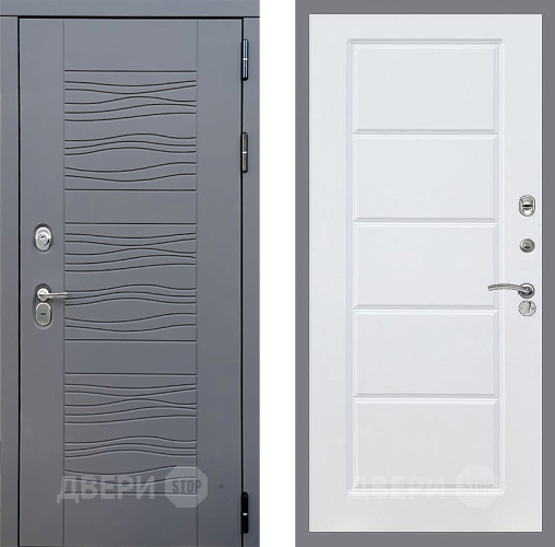 Входная металлическая Дверь Стоп СКАНДИ ФЛ-39 Силк Сноу в Пущино