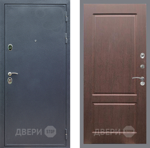 Входная металлическая Дверь Стоп СИЛЬВЕР ФЛ-117 Орех премиум в Пущино
