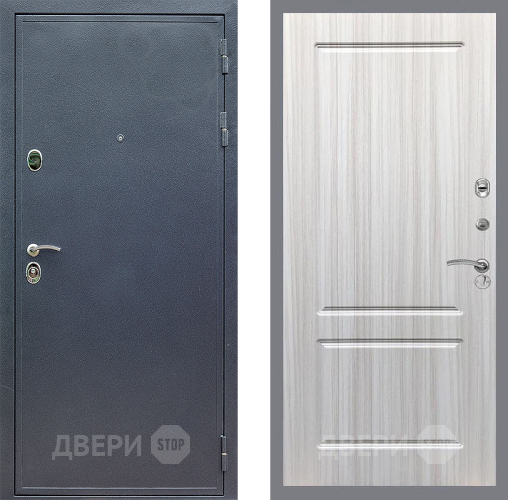 Входная металлическая Дверь Стоп СИЛЬВЕР ФЛ-117 Сандал белый в Пущино