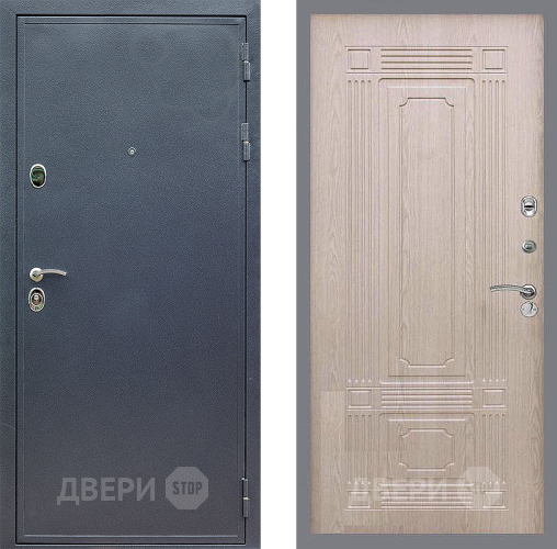 Входная металлическая Дверь Стоп СИЛЬВЕР ФЛ-2 Беленый дуб в Пущино