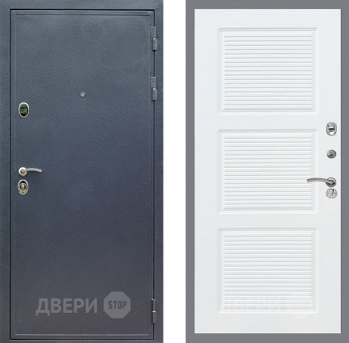 Входная металлическая Дверь Стоп СИЛЬВЕР ФЛ-1 Силк Сноу в Пущино