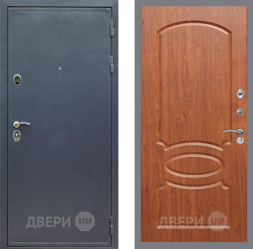 Входная металлическая Дверь Стоп СИЛЬВЕР ФЛ-128 Береза мореная в Пущино