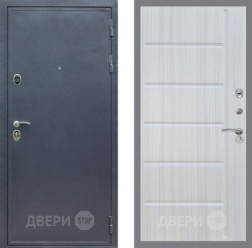 Входная металлическая Дверь Стоп СИЛЬВЕР ФЛ-102 Сандал белый в Пущино