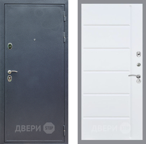 Входная металлическая Дверь Стоп СИЛЬВЕР ФЛ-102 Белый ясень в Пущино