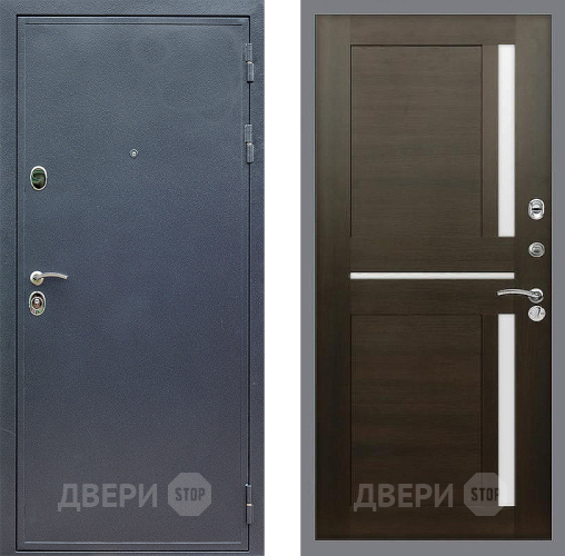 Входная металлическая Дверь Стоп СИЛЬВЕР СБ-18 Венге в Пущино