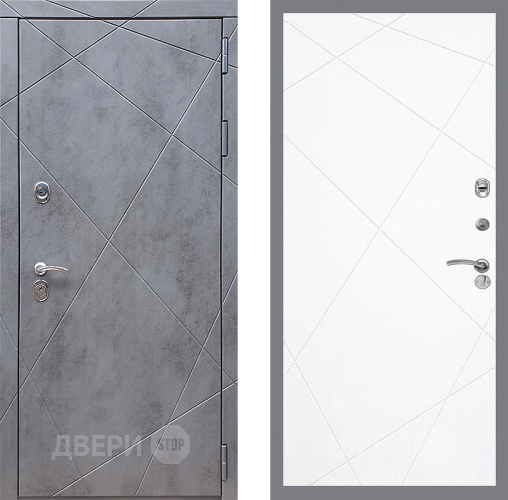 Входная металлическая Дверь Стоп Лучи ФЛ-291 Силк Сноу в Пущино
