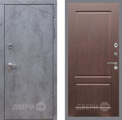 Входная металлическая Дверь Стоп Лучи ФЛ-117 Орех премиум в Пущино