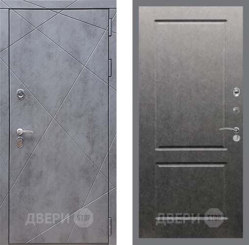 Входная металлическая Дверь Стоп Лучи ФЛ-117 Штукатурка графит в Пущино