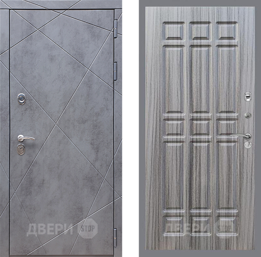 Входная металлическая Дверь Стоп Лучи ФЛ-33 Сандал грей в Пущино