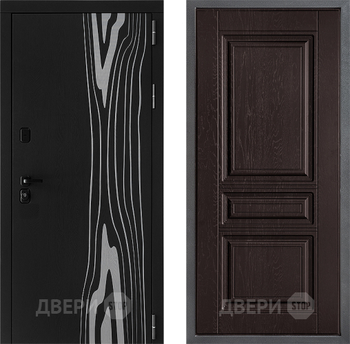 Входная металлическая Дверь Дверной континент ДК-12 ФЛ-243 Дуб шоколадный в Пущино