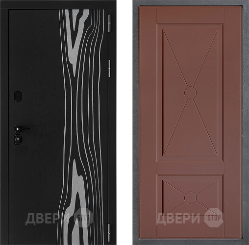 Дверь Дверной континент ДК-12 ФЛ-617 Ясень шоколадный в Пущино