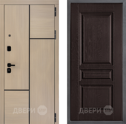 Входная металлическая Дверь Дверной континент ДК-14 ФЛ-243 Дуб шоколадный в Пущино