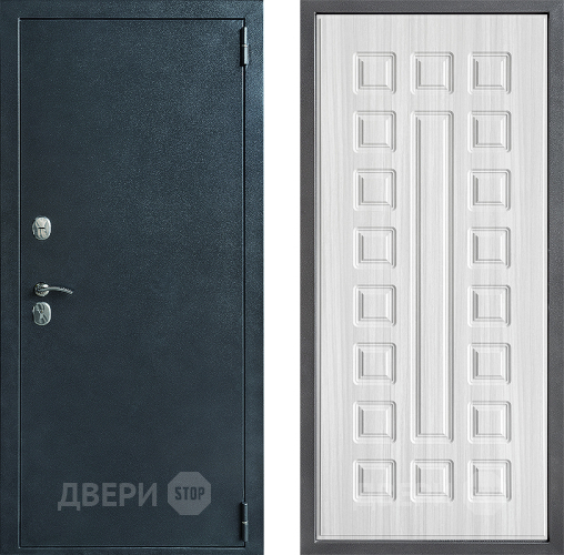 Входная металлическая Дверь Дверной континент ДК-70 Дизайн ФЛ-183 Сандал белый в Пущино