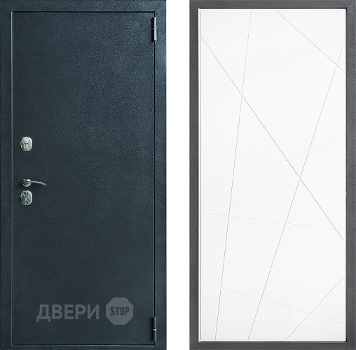 Входная металлическая Дверь Дверной континент ДК-70 Дизайн ФЛ-655 Белый софт в Пущино