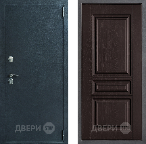 Входная металлическая Дверь Дверной континент ДК-70 Дизайн ФЛ-243 Дуб шоколадный в Пущино
