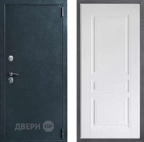 Входная металлическая Дверь Дверной континент ДК-70 Дизайн ФЛ-243 Альберо Браш серебро в Пущино