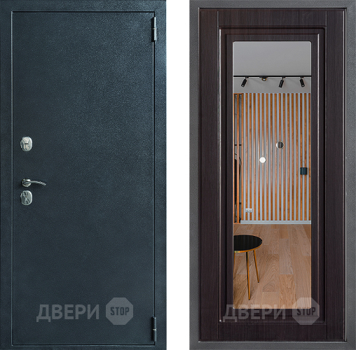 Дверь Дверной континент ДК-70 Дизайн ФЛЗ Зеркало Венге в Пущино