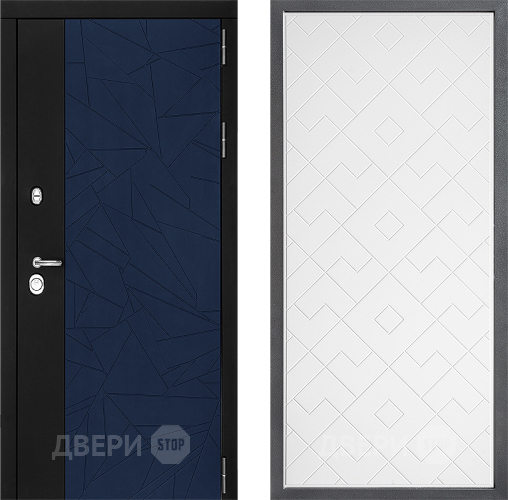 Входная металлическая Дверь Дверной континент ДК-9 ФЛ-Тиффани Белый софт в Пущино