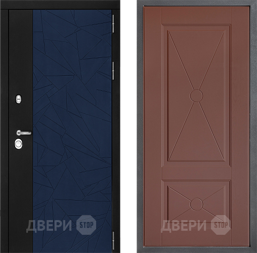 Входная металлическая Дверь Дверной континент ДК-9 ФЛ-617 Ясень шоколадный в Пущино
