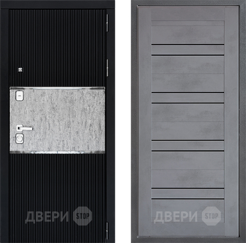 Входная металлическая Дверь Дверной континент ДК-13 ФЛ-49 Бетон серый в Пущино